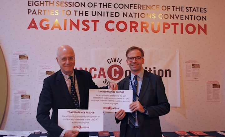 Austria signs the UNCAC Coalition’s Transparency Pledge
