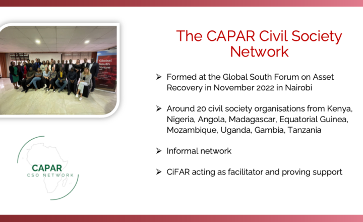 Enhancing Civil Society’s Role in Asset Recovery and Return in Sub-Saharan Africa