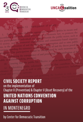 New civil society report on Montenegro: comprehensive legislation not matched with practical enforcement of anti-corruption measures