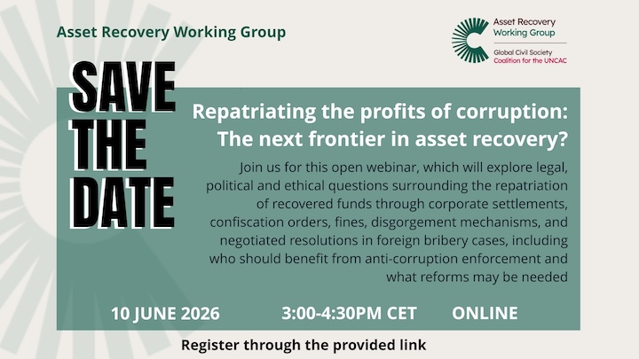 Repatriating the profits of corruption: The next frontier in asset recovery?