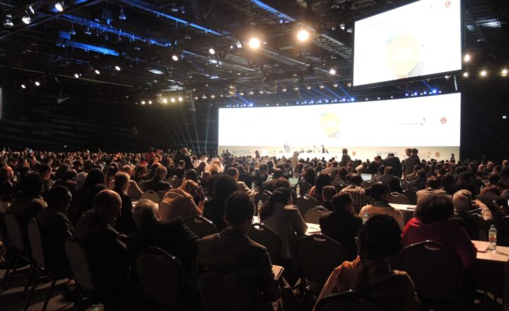 The CoSP8 plenary hall