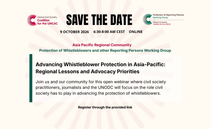 Advancing Whistleblower Protection in Asia-Pacific: Regional Lessons and Advocacy Priorities