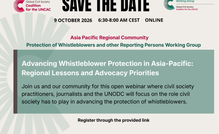Advancing Whistleblower Protection in Asia-Pacific: Regional Lessons and Advocacy Priorities